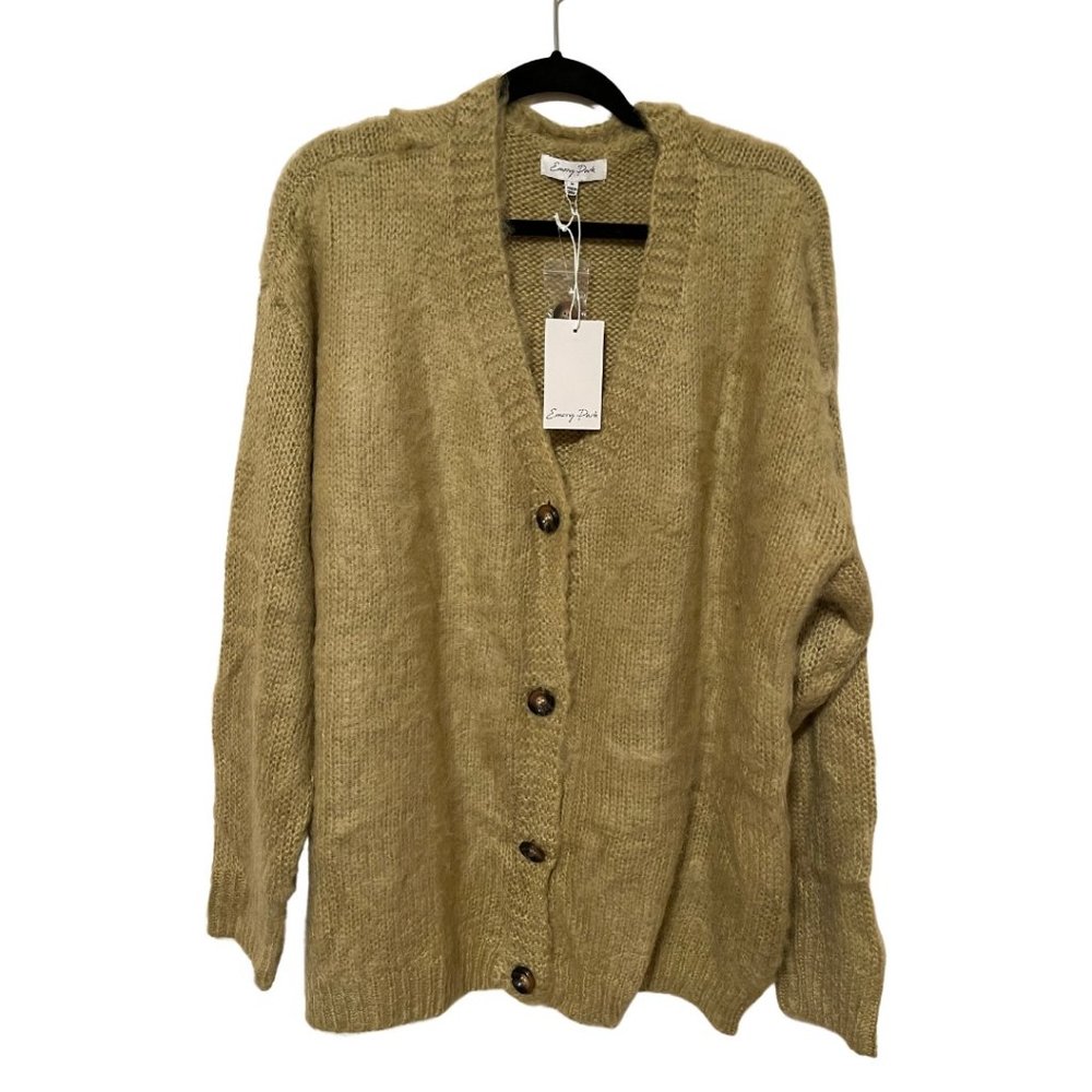 Emory Park Cardigan Size M Mustard
